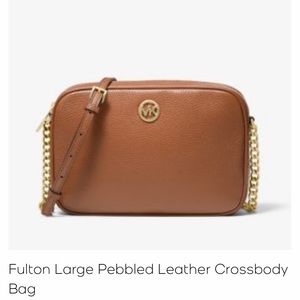 Fulton Large Pebbled Leather Crossbody Bag